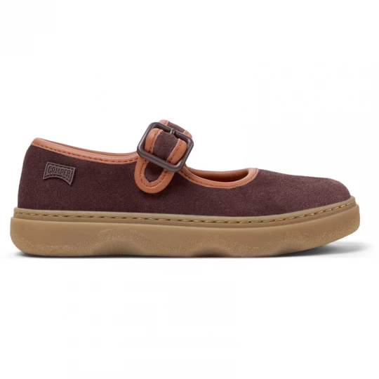 Foto van product CAMPER Kiddo - Nette vrijetijdsschoenen voor Meisjes - Kastanjebruin, Smooth leather