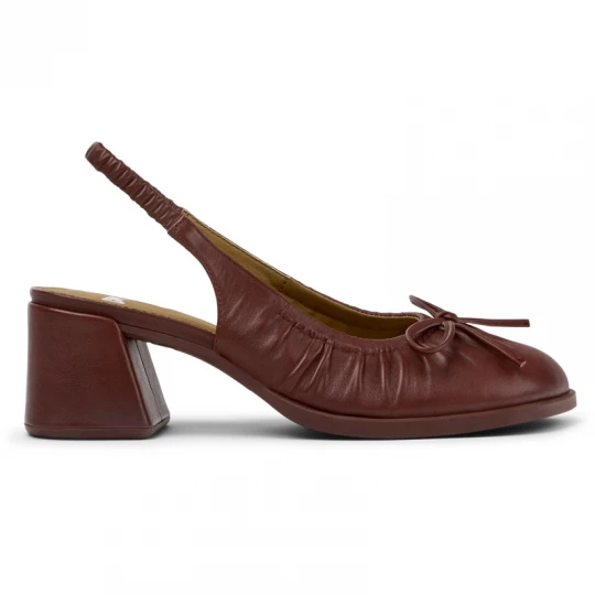 Foto van product CAMPER Kora - Nette schoenen voor Dames - Kastanjebruin, Smooth leather
