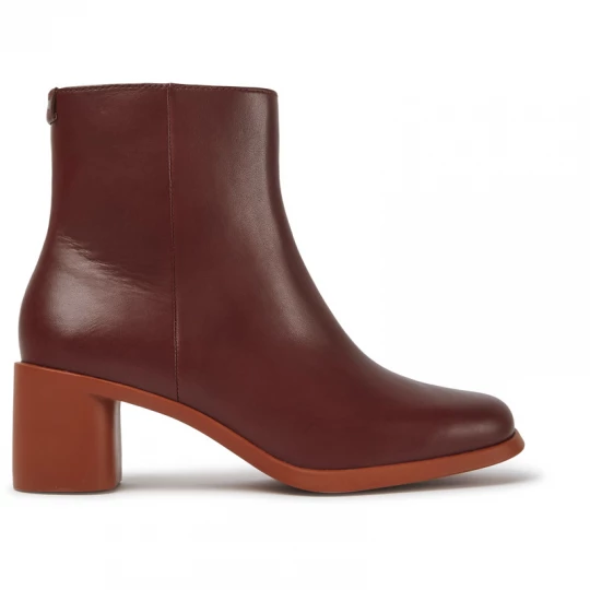 Foto van product CAMPER Meda - Enkellaarzen voor Dames - Kastanjebruin, Smooth leather