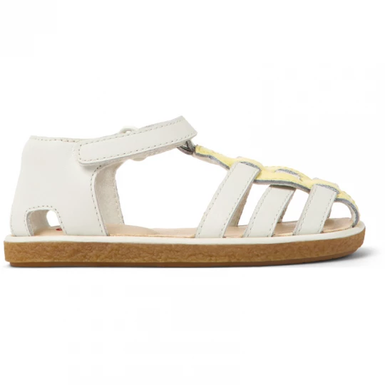Foto van product CAMPER Miko - Sandalen voor Firstwalkers - Wit, Geel, Smooth leather