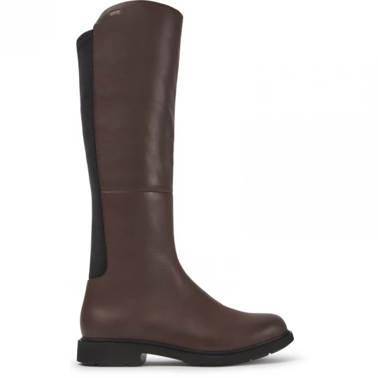 Foto van product CAMPER Neuman - Laarzen voor Dames - Bruin, Smooth leather / Cotton fabric