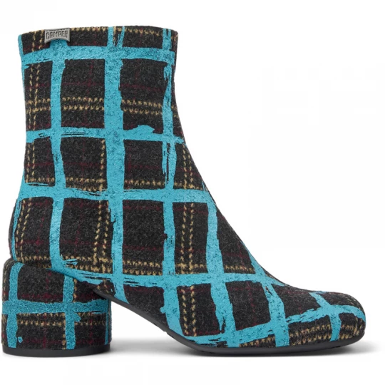 Foto van product CAMPER Niki - Enkellaarzen voor Dames - Grijs, Blauw, Cotton fabric