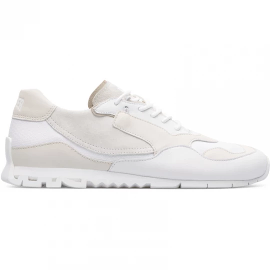 Foto van product CAMPER Nothing - Sneakers voor Dames - Wit, Beige, Cotton fabric / Smooth leather