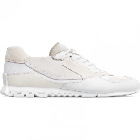 Foto van product CAMPER Nothing - Sneakers voor Heren - Wit, Beige, Cotton fabric / Smooth leather