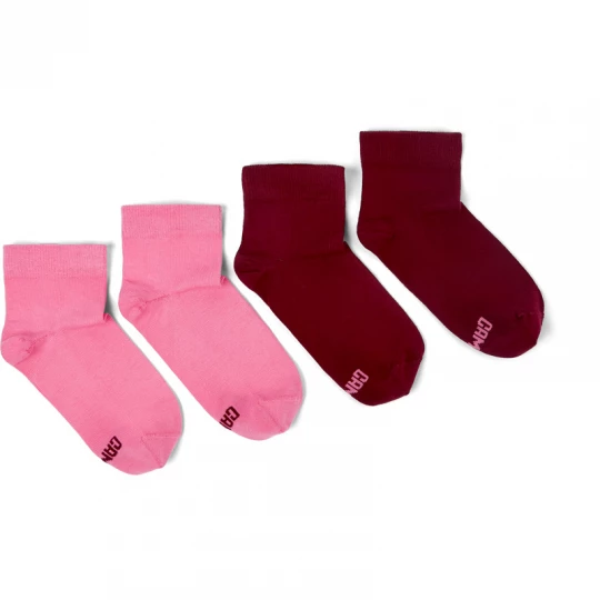 Foto van product CAMPER Odd Socks Pack - Unisex Sokken - Roze, Kastanjebruin, Cotton fabric bordowy