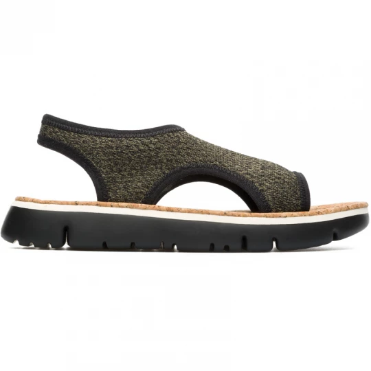Foto van product CAMPER Oruga - Sandalen voor Dames - Zwart, Groen, Cotton fabric