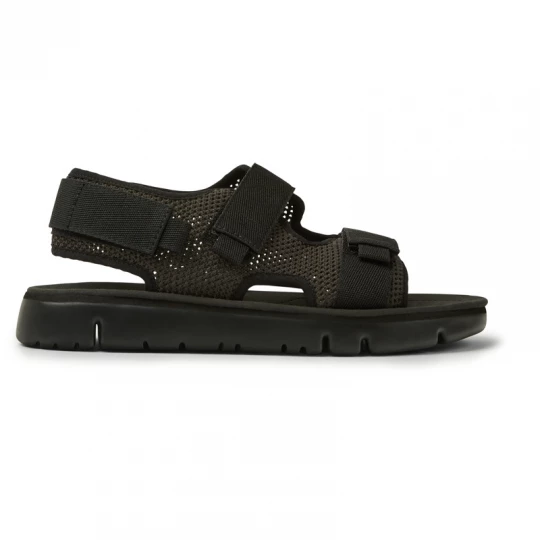 Foto van product CAMPER Oruga - Sandalen voor Heren - Grijs, Zwart, Cotton fabric / Smooth leather
