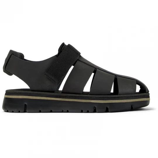 Foto van product CAMPER Oruga - Sandalen voor Heren - Zwart, Smooth leather / Cotton fabric