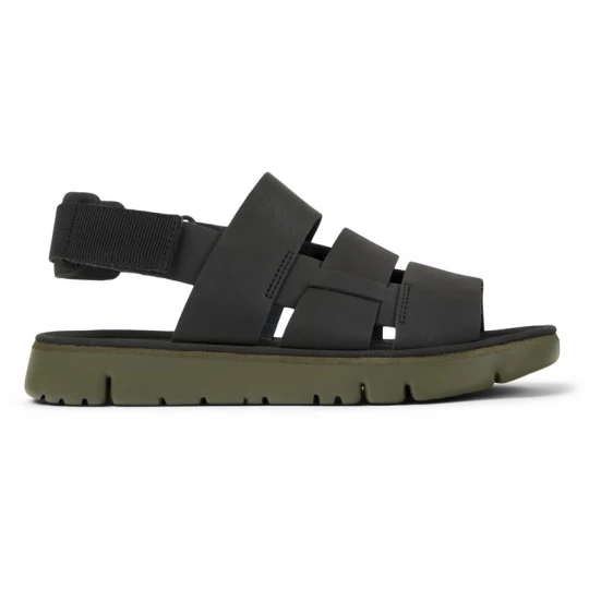 Foto van product CAMPER Oruga - Sandalen voor Heren - Zwart, Smooth leather / Cotton fabric