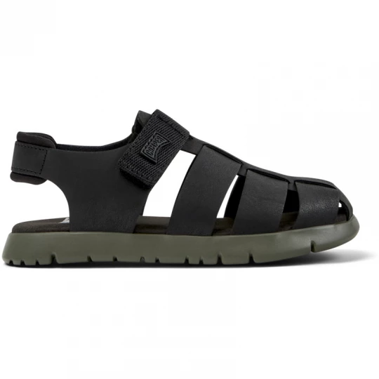 Foto van product CAMPER Oruga - Sandalen voor Kinderen - Zwart, Smooth leather / Cotton fabric