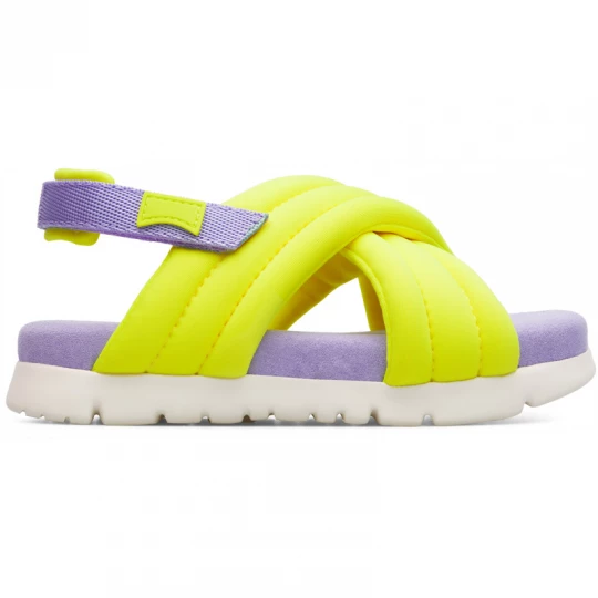 Foto van product CAMPER Oruga - Sandalen voor Meisjes - Geel, Cotton fabric