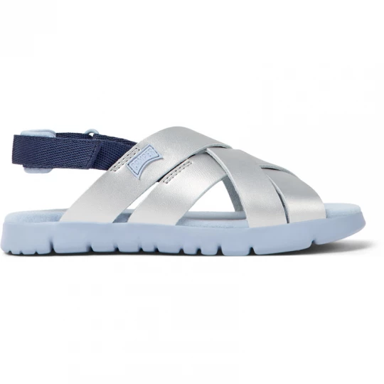 Foto van product CAMPER Oruga - Sandalen voor Meisjes - Grijs, Smooth leather / Cotton fabric