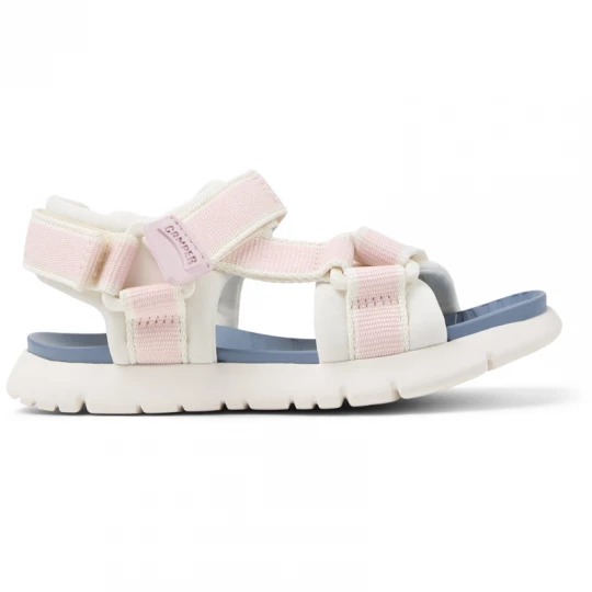 Foto van product CAMPER Oruga - Sandalen voor Meisjes - Wit, Roze, Cotton fabric