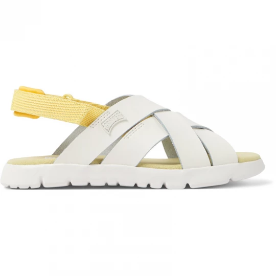 Foto van product CAMPER Oruga - Sandalen voor Meisjes - Wit, Smooth leather / Cotton fabric