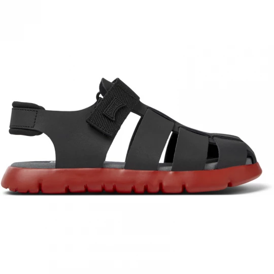 Foto van product CAMPER Oruga - Sandalen voor Meisjes - Zwart, Smooth leather / Cotton fabric