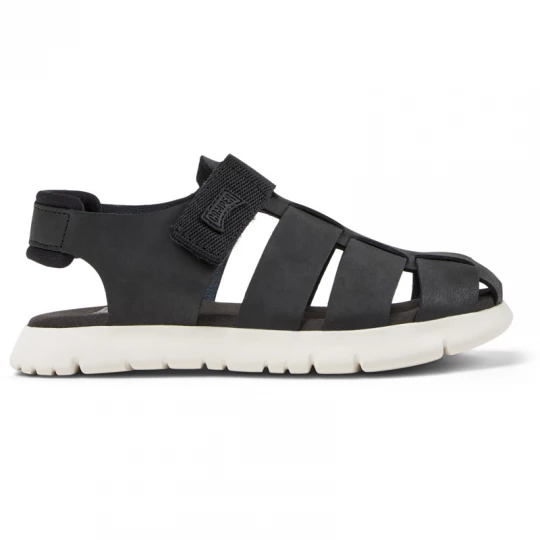 Foto van product CAMPER Oruga - Sandalen voor Meisjes - Zwart, Smooth leather / Cotton fabric