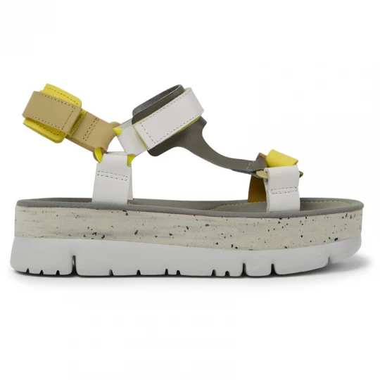 Foto van product CAMPER Oruga Up - Sandalen voor Dames - Wit, Bruin, Grijs, Smooth leather biały