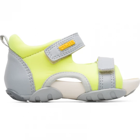 Foto van product CAMPER Ous - Sandalen voor Firstwalkers - Grijs, Geel, Cotton fabric