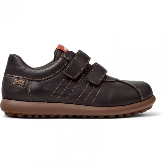 Foto van product CAMPER Pelotas - Nette vrijetijdsschoenen voor Meisjes - Bruin, Smooth leather / Cotton fabric