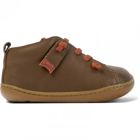 Foto van product CAMPER Peu - Klittenband voor Firstwalkers - Bruin, Smooth leather