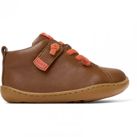 Foto van product CAMPER Peu - Klittenband voor Firstwalkers - Bruin, Smooth leather