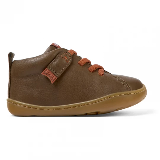 Foto van product CAMPER Peu - Klittenband voor Firstwalkers - Bruin, Smooth leather