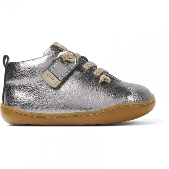 Foto van product CAMPER Peu - Klittenband voor Firstwalkers - Grijs, Smooth leather
