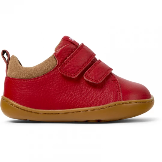 Foto van product CAMPER Peu - Klittenband voor Kinderen - Rood, Smooth leather