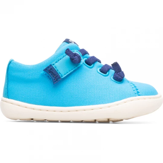 Foto van product CAMPER Peu - Nette vrijetijdsschoenen voor Firstwalkers - Blauw, Cotton fabric / Smooth leather