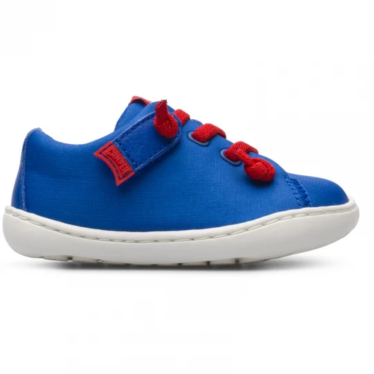 Foto van product CAMPER Peu - Nette vrijetijdsschoenen voor Firstwalkers - Blauw, Cotton fabric / Smooth leather