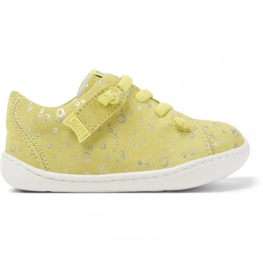 Foto van product CAMPER Peu - Nette vrijetijdsschoenen voor Firstwalkers - Geel, Suede