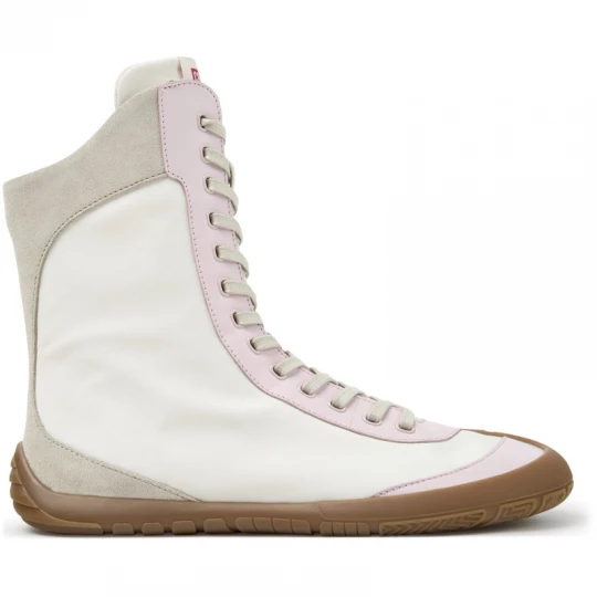 Foto van product CAMPER Peu Path+ - Vrijetijdsschoenen voor Dames - Wit, Roze, Beige, Cotton fabric / Smooth leather