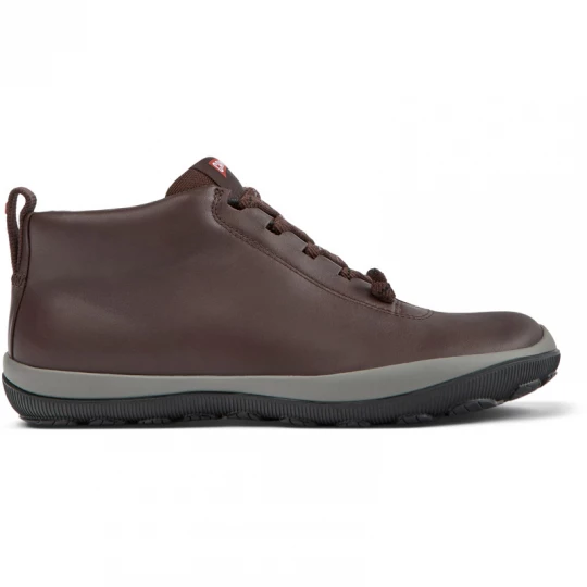 Foto van product CAMPER Peu Pista - Enkellaarzen voor Dames - Kastanjebruin, Smooth leather / Cotton fabric