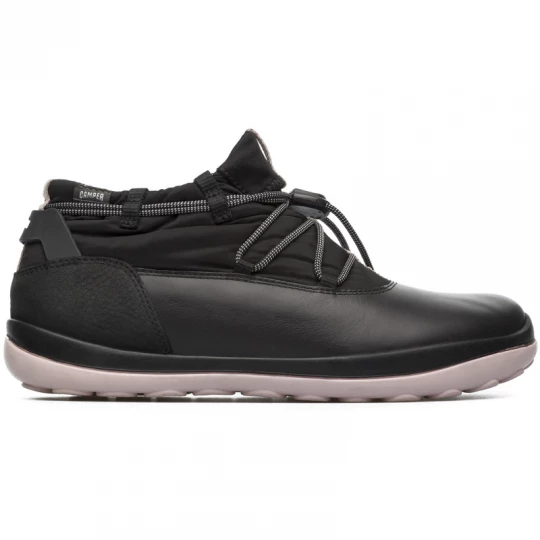 Foto van product CAMPER Peu Pista - Enkellaarzen voor Dames - Zwart, Smooth leather / Cotton fabric