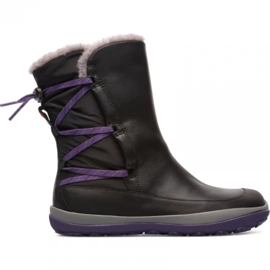 Foto van product CAMPER Peu Pista - Laarzen voor Dames - Zwart, Smooth leather / Cotton fabric