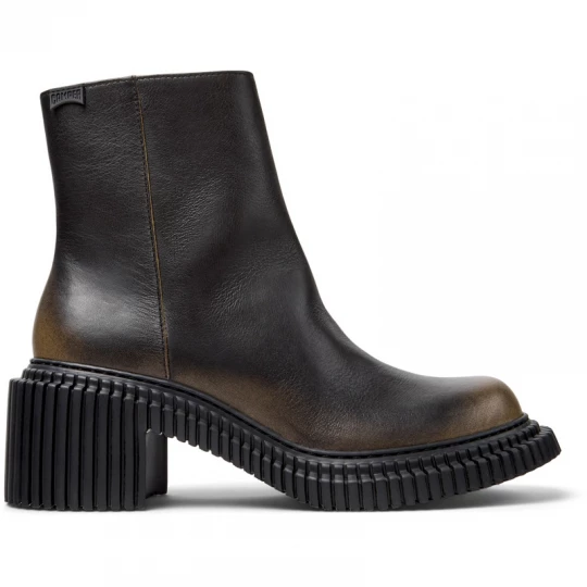 Foto van product CAMPER Pix London - Enkellaarzen voor Dames - Zwart, Bruin, Smooth leather