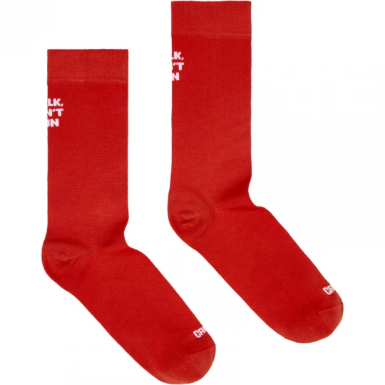 Foto van product CAMPER Red Seacell mid-length socks - Unisex Sokken - Rood, Cotton fabric