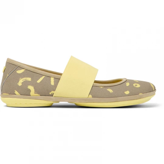 Foto van product CAMPER Right - Ballerina’s voor Dames - Beige, Geel, Suede