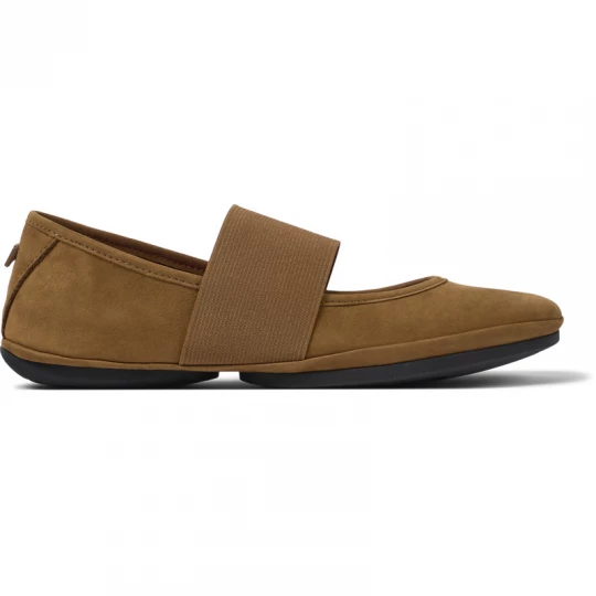 Foto van product CAMPER Right - Ballerina’s voor Dames - Bruin, Suede