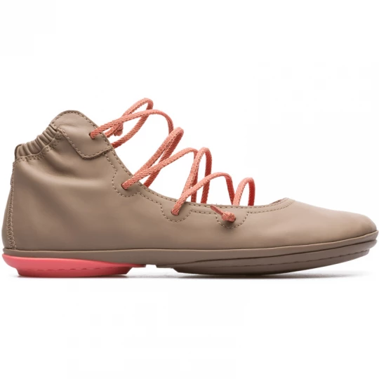 Foto van product CAMPER Right - Enkellaarzen voor Dames - Beige, Smooth leather