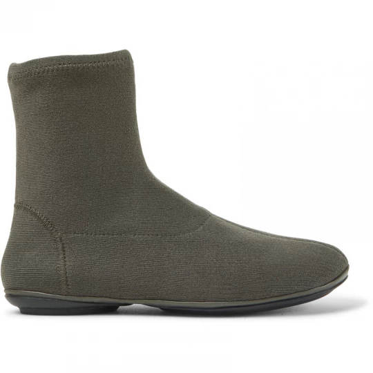 Foto van product CAMPER Right - Enkellaarzen voor Dames - Groen, Cotton fabric / Smooth leather