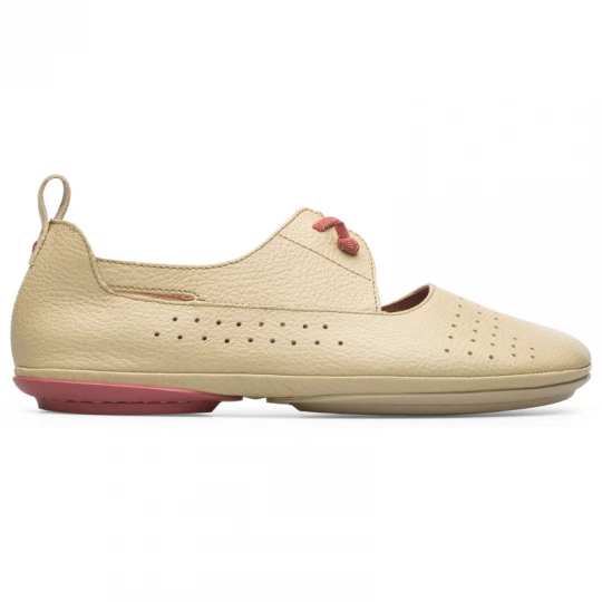 Foto van product CAMPER Right - Nette schoenen voor Dames - Beige, Smooth leather