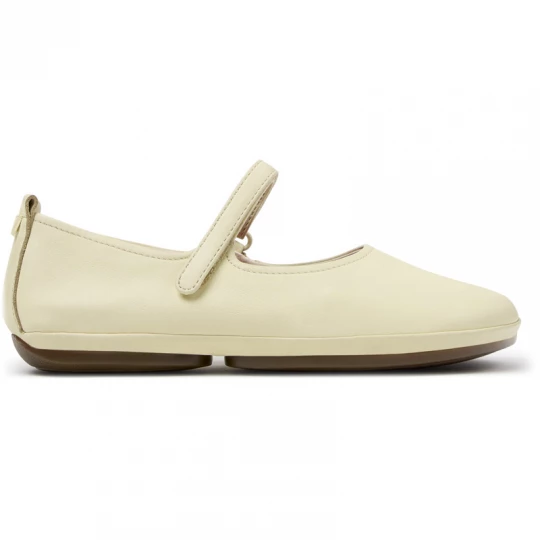 Foto van product CAMPER Right Nina - Ballerina’s voor Dames - Beige, Smooth leather