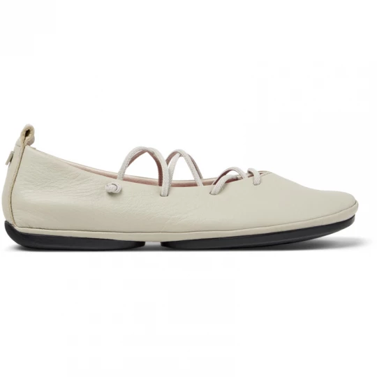 Foto van product CAMPER Right Nina - Ballerina’s voor Dames - Beige, Smooth leather