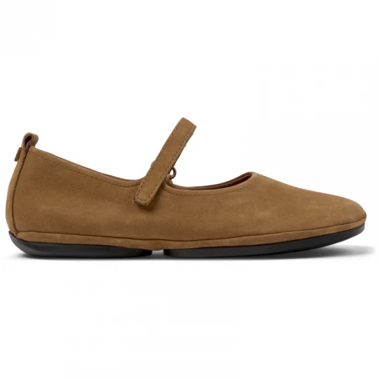 Foto van product CAMPER Right Nina - Ballerina’s voor Dames - Bruin, Suede