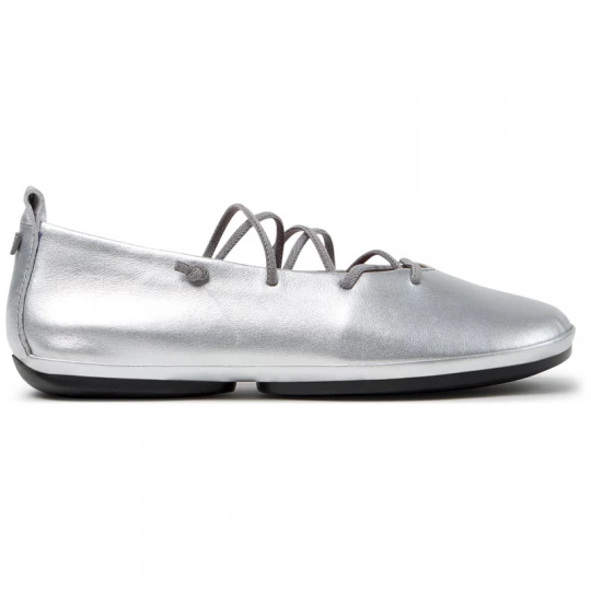 Foto van product CAMPER Right Nina - Ballerina’s voor Dames - Grijs, Smooth leather