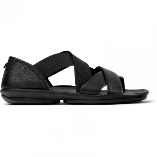 Foto van product CAMPER Right - Sandalen voor Dames - Zwart, Smooth leather / Cotton fabric