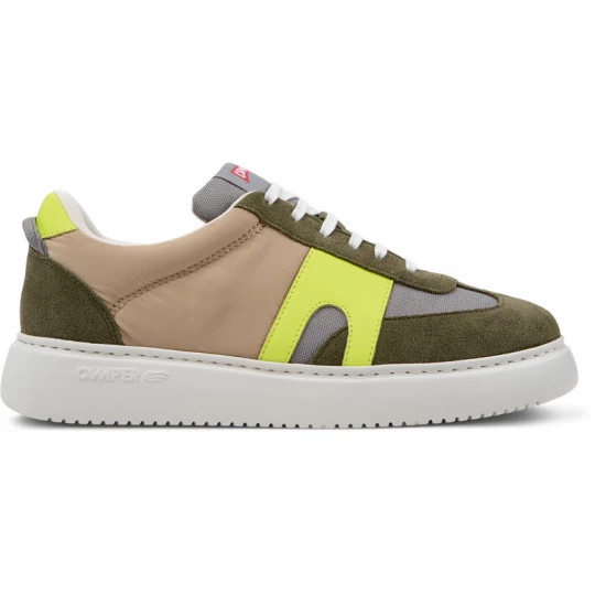 Foto van product CAMPER Runner K21 Sorona® - Sneakers voor Heren - Grijs, Groen, Geel, Cotton fabric