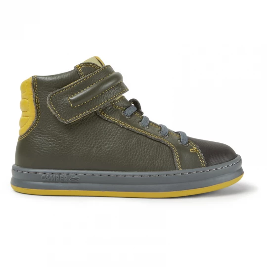Foto van product CAMPER Runner - Laarzen voor Meisjes - Groen, Smooth leather / Cotton fabric