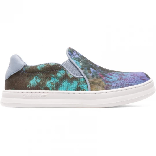 Foto van product CAMPER Runner - Sneakers voor - Blauw, Groen, Bruin, Cotton fabric / Smooth leather